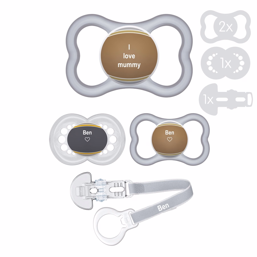 Mam Individual Toddler Box 6+ - Πιπίλα & Κλιπ